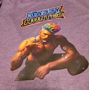 Mens T Shirt with Daddy Hunter graphics